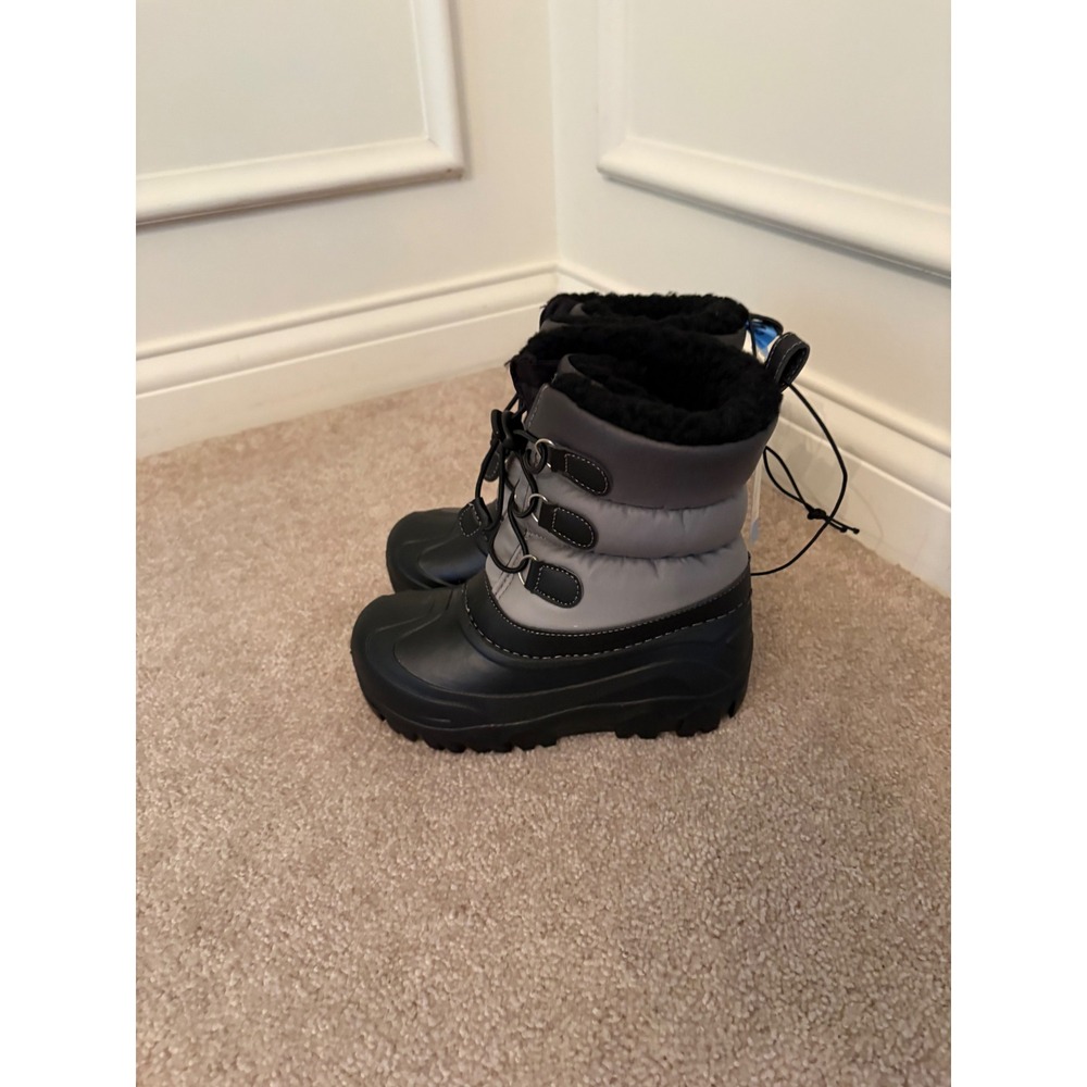 Member's Mark Kids Snow Boots Black Ombre Size 13/1 New -10 Degree Cold Rating - Picture 2 of 7
